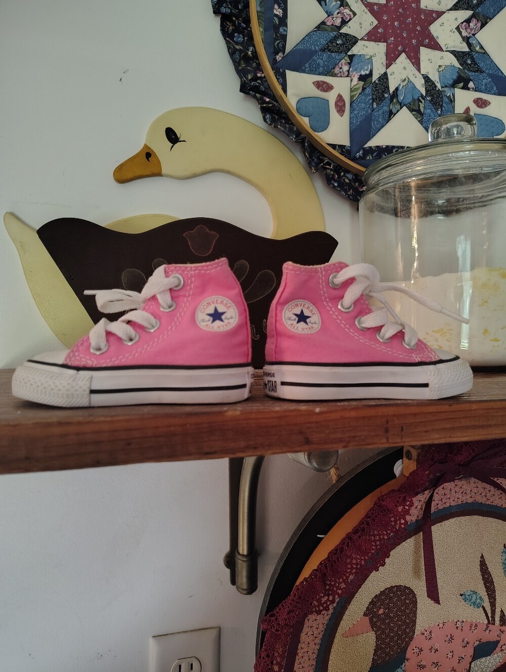 Infant Size 2 Pink Converse